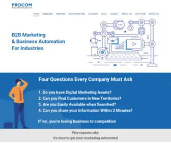 Procom.co.in(Business Marketing Automation) Screenshot