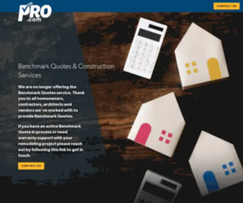 Pro.com(Benchmark Quote) Screenshot