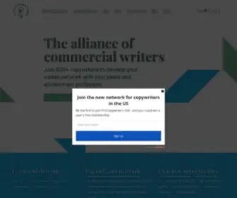 Procopywriters.co.uk(The Alliance of Commercial Writers) Screenshot