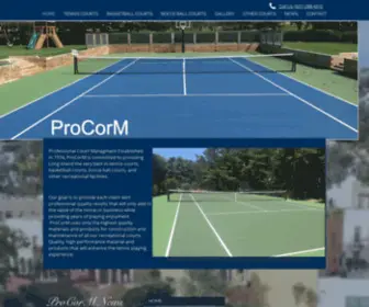 Procormny.com(ProCorM Professional Court Construction) Screenshot