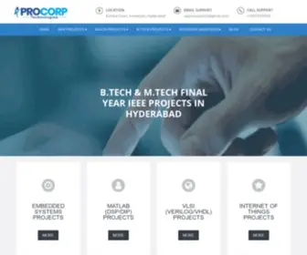 Procorpprojects.com(Final year IEEE projects in Hyderabad for ECE B.Tech & M.Tech) Screenshot