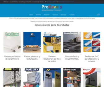 Procovers.com.mx(Plafones acabados y tablaroca en Ciudad de México) Screenshot