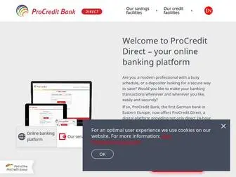 Procreditbank-Direct.com(ProCredit Bank Direct) Screenshot