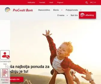 Procreditbank.rs(ProCredit banka) Screenshot