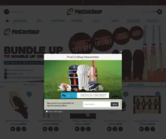 Procricshop.com(#1 Online Cricket Store USA) Screenshot