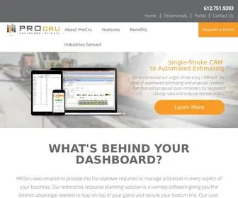Procru.com(PROcru is a comprehensive software) Screenshot