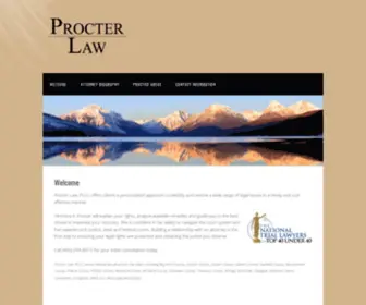 Procterlawfirm.com(Procter Law) Screenshot