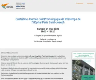 Proctologie-Saint-Joseph.fr(Quatrième Journée ColoProctologique de Printemps de l’Hôpital Paris Saint) Screenshot