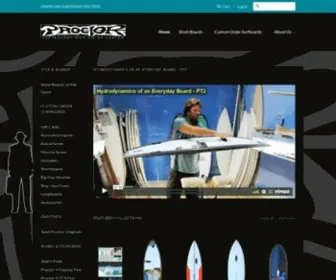 Proctor-Board-Shop.com(Proctor Surfboard Shop) Screenshot