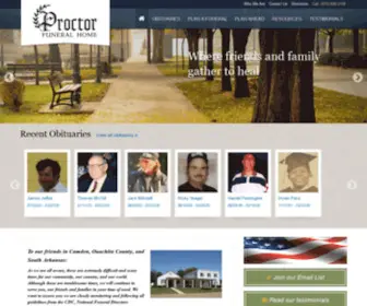 Proctorfuneralhome.com(Proctor Funeral Home) Screenshot