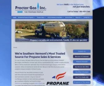 Proctorgas.com(Propane Sales/Service) Screenshot