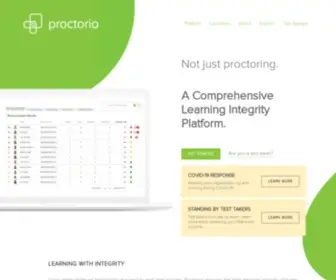 Proctorio.com(Securing the integrity of your online assessments) Screenshot