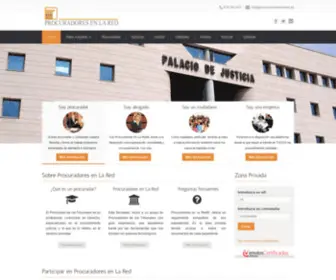 Procuradoresenlared.es(Procuradores en la Red) Screenshot