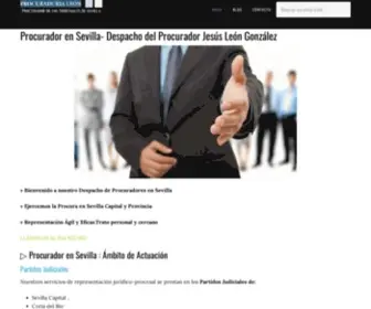 Procuradorleon.com(Procurador En Sevilla ▷ Jesús León González) Screenshot