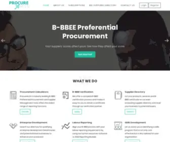 Procureactiv.co.za(B-BBEE Enterprise & Supplier Development) Screenshot