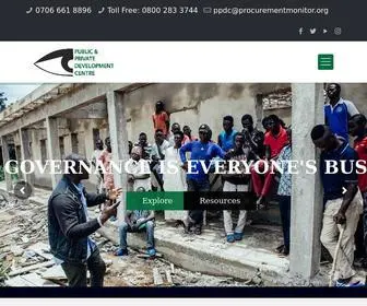 Procurementmonitor.org(Public and Private Development Centre) Screenshot