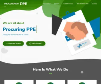 Procurementppe.com(Procurement PPE) Screenshot