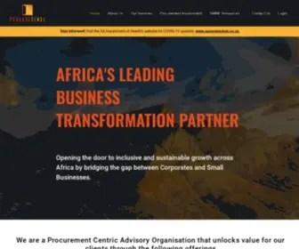 Procuresense.co.za(Shaping the future of South Africa through small businesses) Screenshot