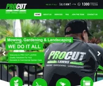 Procutlawns.com.au(Lawn Mowing) Screenshot