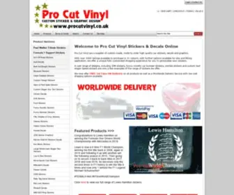 Procutvinyl.co.uk(Pro Cut Vinyl) Screenshot