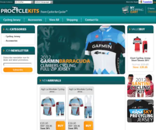 Procyclekits.co.uk(Contact Support) Screenshot