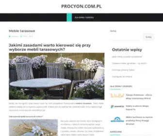 Procyon.com.pl(Meble tarasowe i ogrodowe) Screenshot