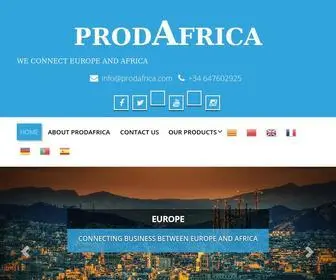 Prodafrica.com(ProdAfrica Consulting) Screenshot