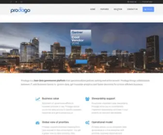 Prodago.com(Unified Data Governance) Screenshot