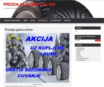 Prodajagumaonline.rs(Prodaja guma online BS VULKO) Screenshot