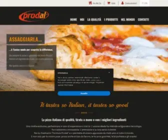 Prodal.eu(Pizze basi bruschette focacce snack surgelate di alta qualità e italiane) Screenshot