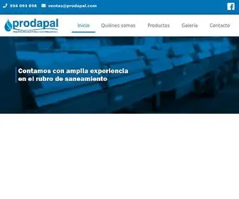 Prodapal.com(Productos para agua potable y alcantarillado) Screenshot