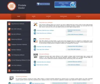 Prodatadoctor.net(Recovery software download and order) Screenshot