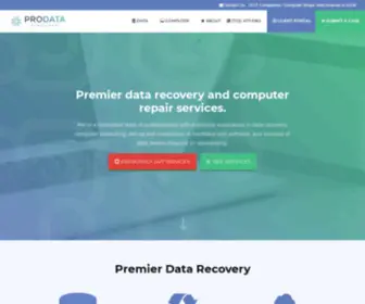 Prodatarecover.com(ProData Management) Screenshot