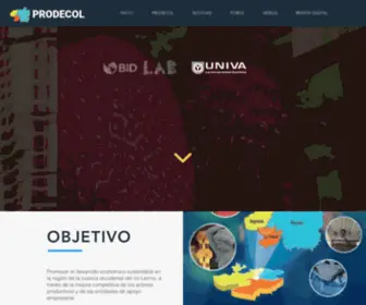 Prodecol.org.mx(Programa de Desarrollo Económico y Competitividad Territorial de las MIPyME´s en la Cuenca Occidental del Lerma) Screenshot