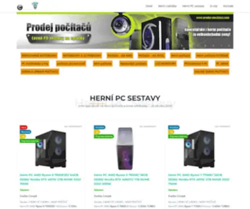 Prodej-Pocitacu.com(Herní počítače) Screenshot