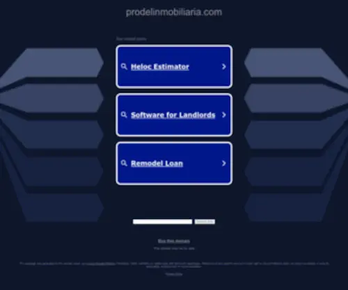 Prodelinmobiliaria.com(Construccion) Screenshot