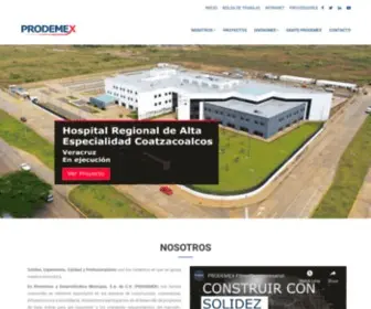 Prodemex.com(PRODEMEX) Screenshot