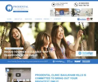 Prodentalclinic.com.au(Dentist Baulkham Hills) Screenshot