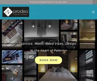 Prodeohotel.com(Prodeo Hotel) Screenshot