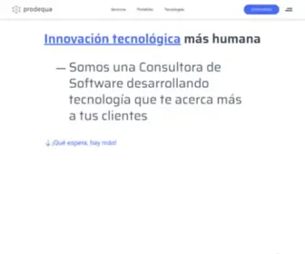 Prodequa.com(Consultora de Tecnología e Innovación) Screenshot