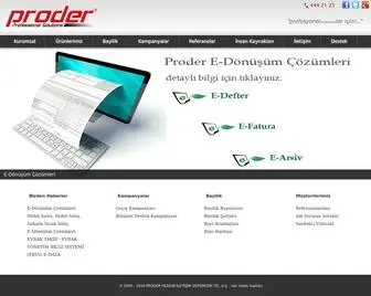 Proder.com.tr(PRODER YAZILIM A) Screenshot