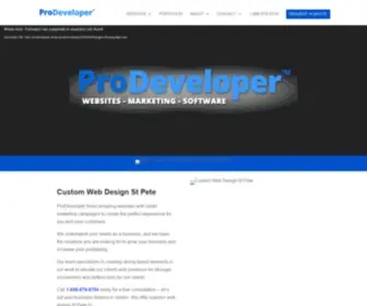 Prodeveloper.io(Web Design St Pete Tampa) Screenshot