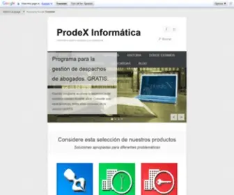 Prodex-Informatica.com(Prodex S.L) Screenshot