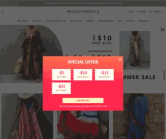 Prodgarments.com(Prodgarments) Screenshot