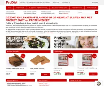 Prodiet.nl(Uw Online Proteine Dieet Specialist) Screenshot