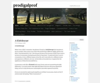 Prodigalprof.com(A fine WordPress.com site) Screenshot