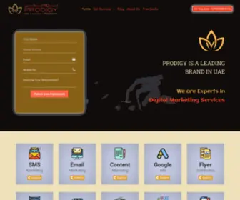 Prodigy-Uae.com(Digital Marketing Services in UAE) Screenshot