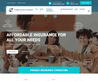 Prodigycon.com(Prodigy Insurance Consulting) Screenshot