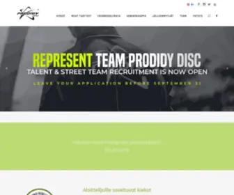 Prodigydisc.eu(Prodigy Disc Europe) Screenshot