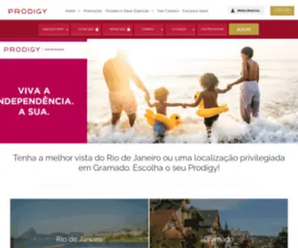 Prodigyhotels.com.br(Prodigy Hotels) Screenshot